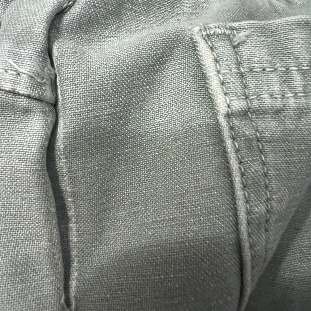 Marine Layer Love Me Tender Wide Leg Crop‎ Pants in Sage Green, Women's Size 8